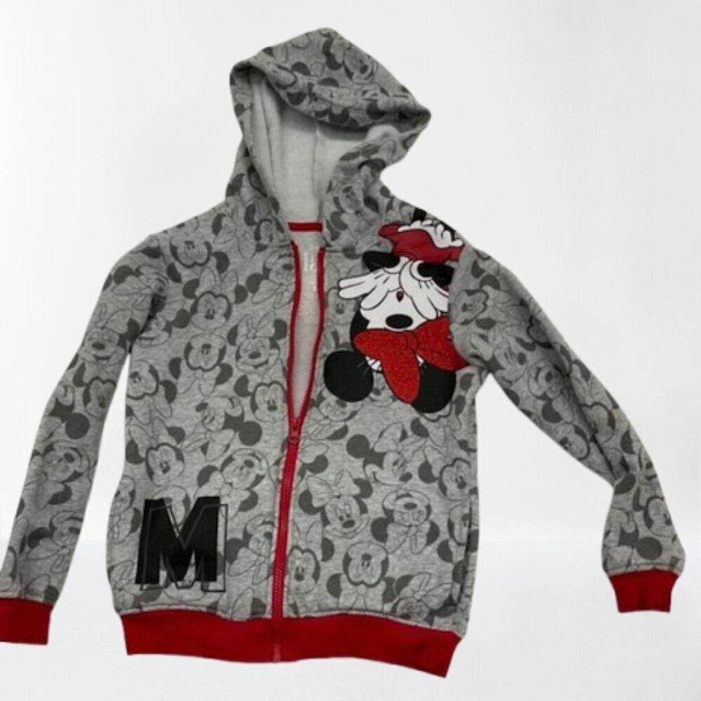 Disney Minnie Mouse Hooded Sweatshirt sz small (E38)